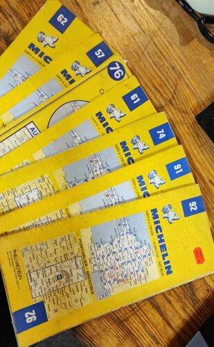 Michelin. Cartes Routières Des Années 70 Et 80.