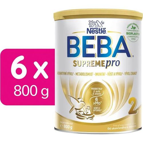 Beba Supremepro 2, 6 Hmo, Suivi Du Lait Maternel, 6×800 G