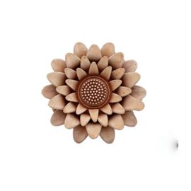 DECORAZIONE FIORE PETALI DALIA CM.15 IN TERRACOTTA