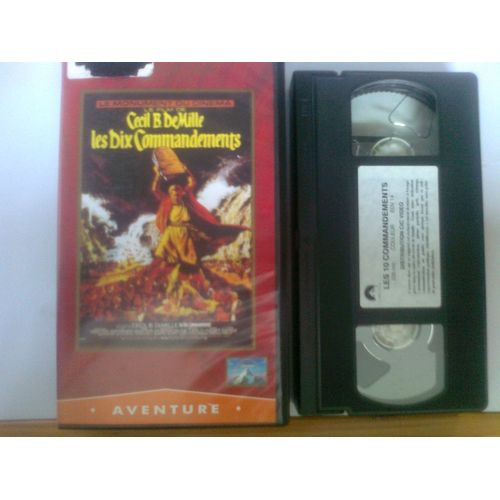 Cassette Vidéo Vhs - Les Dix Commandements - Charlton Heston