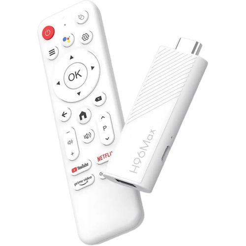 KALANKA-H96 Max TV Stick UHD Android 14 (Nouvelle génération) | Smart TV Gratuite et en Direct, Chromecast Built-in, Compatible Assistant Vocal Google, Streaming 4K
