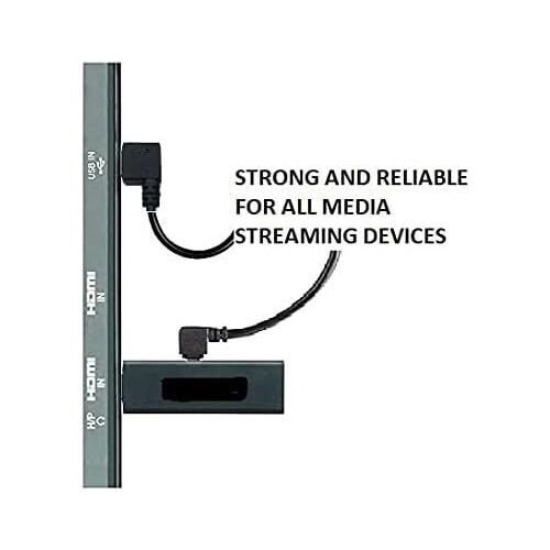 KALANKA-Câble USB tressé résistant pour Fire Stick 30 cm Conçu pour alimenter votre lecteur multimédia Fire Stick HDMI depuis le port USB de votre TV
