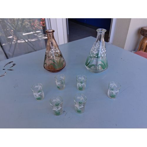 Service 2 Carafes Et 6 Mini Verre Shooters