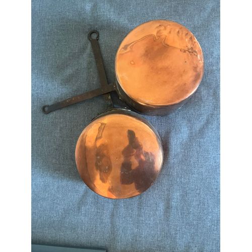 2 Casseroles En Cuivre