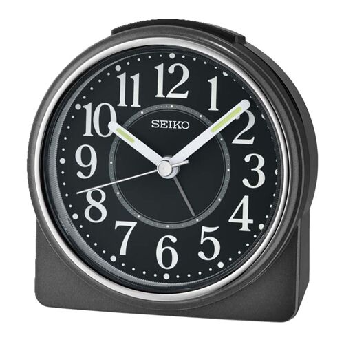 Réveil Seiko plastique noir