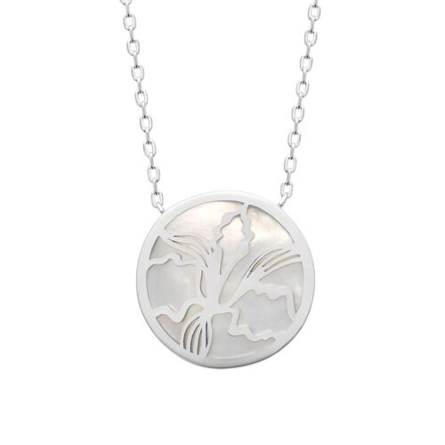 Collier Brillaxis Argent Et Nacre