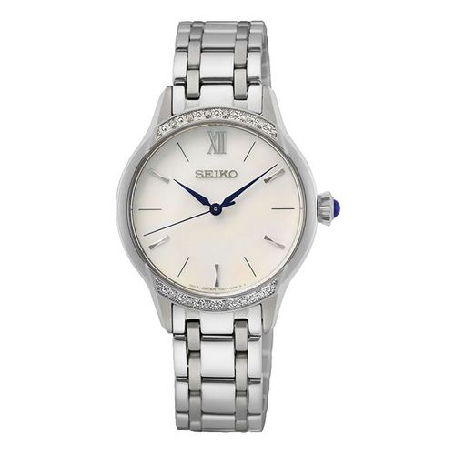 Montre Femme Seiko Classique Acier Diamants