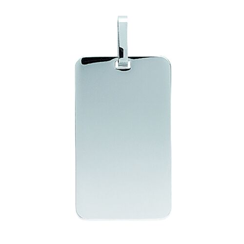 Pendentif Brillaxis Plaque Rectangulaire Acier