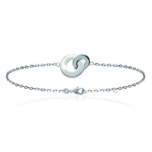 Bracelet Brillaxis Anneaux Entrelacés Argent