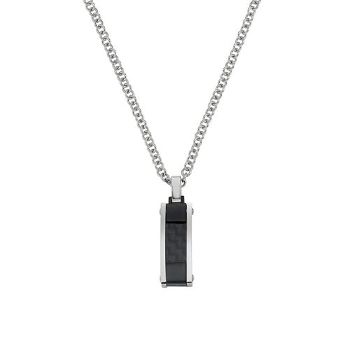 Collier Homme Jourdan Nunki Fibre De Carbone Noire