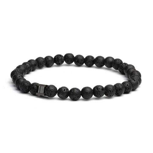 Bracelet Gemini Black Lava 6mm S