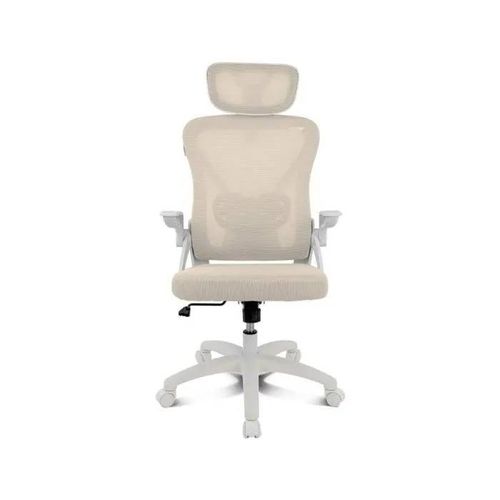 Silla ergonómica Drift DRAIR35 Beige Respaldo Malla Reclinable Reposabrazos Abatible 120 kg