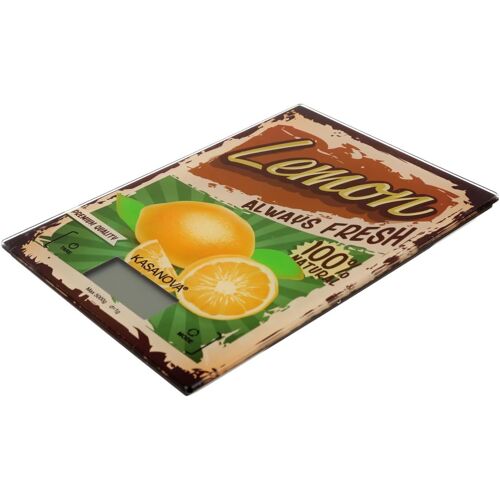 Kalanka-Balance De Cuisine Numérique 5 Kg Avec Décoration Citron