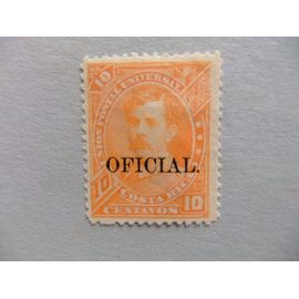 89 Costa Rica 1889 / Bernardo Soto Alfaro Sello Oficial / Yvert Oficial 9 (*) Sin Goma