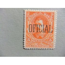 89 Costa Rica 1889 / Bernardo Soto Alfaro Sello Oficial / Yvert Oficial 12 (*)