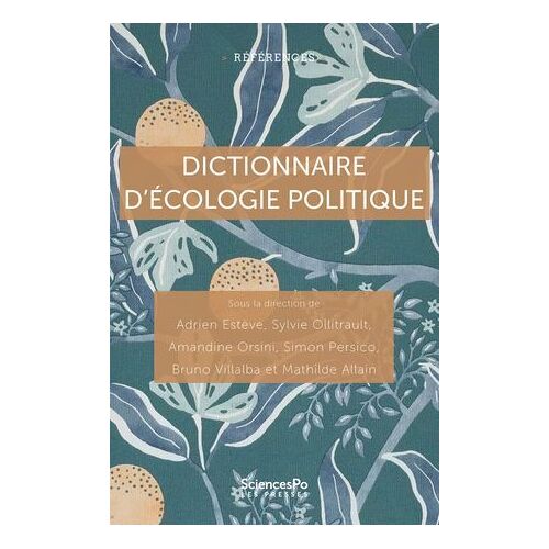Dictionnaire D'écologie Politique