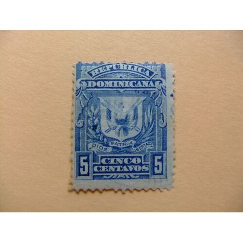 89 Republica Dominicana 1885 - 1891 / Escudo / Yvert 63 (*)