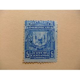 89 Republica Dominicana 1885 - 1891 / Escudo / Yvert 63 (*)
