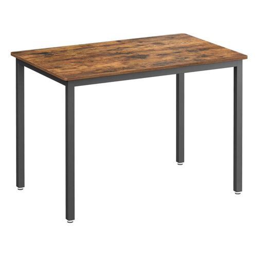 Table De Bar Table De Cuisine 70 X 110 X 77 Cm Table À Manger Pour 4 Personnes Table De Salon Bureau Pour Salle À Manger Cuisine Style Industriel Marron Helloshop26 12_0007578