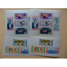 89 Republica Dominicana 1958 / Juegos Olimpicos Melbourne / Yvert Bloc 16 / 17 Mnh + 16 / 17 Sin Den