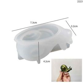 Moules En Silicone En Argile Lézard,Bricolage Fait À La Main,Décoration Artistique Pour La Maison,Ornement En Résine Époxy,Animal Grenouille Escargot,Fabrication De Moule En Plâtre - Type M Snail