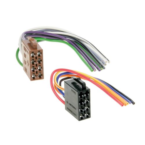 Adaptateur Radio Iso Alimentation Haut-Parleur Vers Fils Libres 15cm - Lot De 100 -