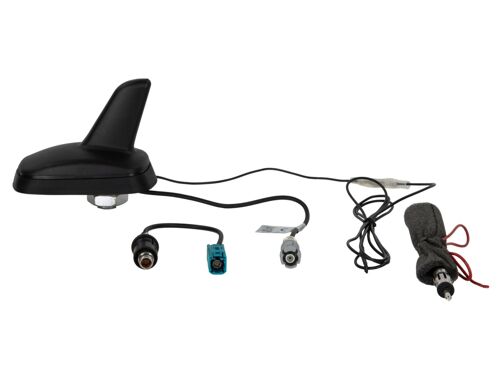 Antenne De Toit Am Fm Shark Hc97 Male Vers Fakra Din 12v Phantom