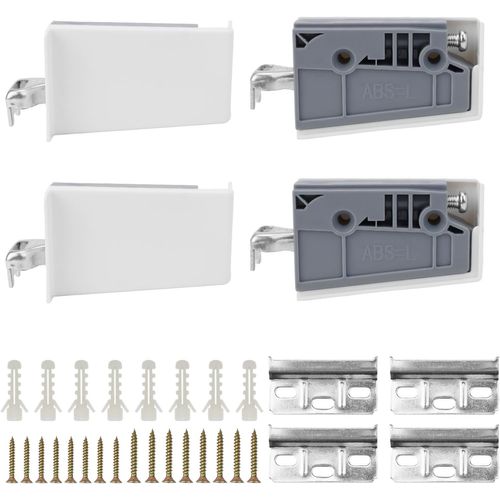 Mevronisshop-4 X Kit Fixation Meuble Haut Cuisine- Charge Maximale: 150 Kg , Support D'armoire Suspendus Pour Meubles, Fixation Murale De Meubles De Cuisine