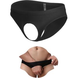 Culotte/short De Lingerie Homme En Maille Stretch Type 'Glace Soie' - Taille Grande - Neuf Avec étiquettes - Viscose