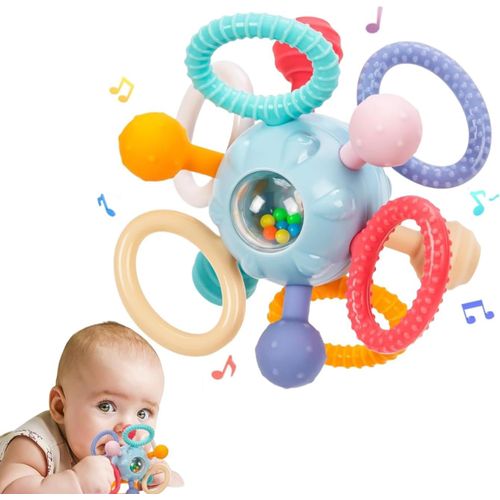 Jouet Dentition Bébé Balle Pour Naissance 0-3 Mois, Jouet 1 An Jeux Montessori Éveil 0-6 Mois, Jeux Hochet Sensorielle 0 3 6 9 12 Mois Filles Garçons