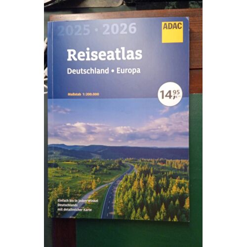 Adac Reiseatlas 2025/2026 Deutschland 1:200.000, Europa 1:4,5 Mio.