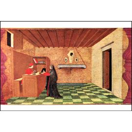 Uccello Paolo Lot 4 Cartes Postales Tableaux Peinture
