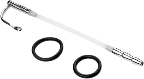 Kalanka-Sonde Masculine Avec Tête En Acier Inoxydable Et Anneaux En Silicone De 2 Tailles, Tige De Sondage Lisse Pour Hommes - Ithb05