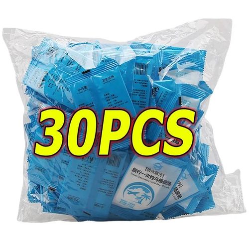 Tapis de couverture de siège de toilette jetable, 5 à 200 pièces, protection de siège de toilette de voyage, coussinets de toilette portables pour Camping hôtel,accessoires de salle de bain,30 PIÈCES