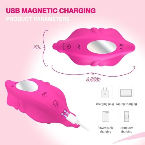 Kalanka-Vibromasseur Papillon Panty, Stimulateur Clitoridien Et Labial, Contrôle Par Application, Rechargeable