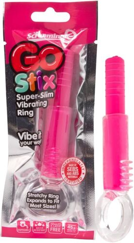Kalanka-Screaming Go Stix Super Slim Anillo Vibrador 1 Uso Rosa