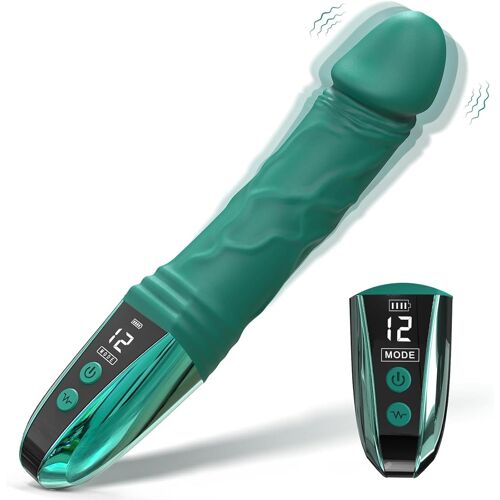 Kalanka-Masseur Vibrant En Silicone Stimulateur De Point G Vaginal Masturbateur Féminin Jouets Sexy Pour Adultes 12 Modes De Vibration Ipx7 Étanche Pour Femme Masturbation
