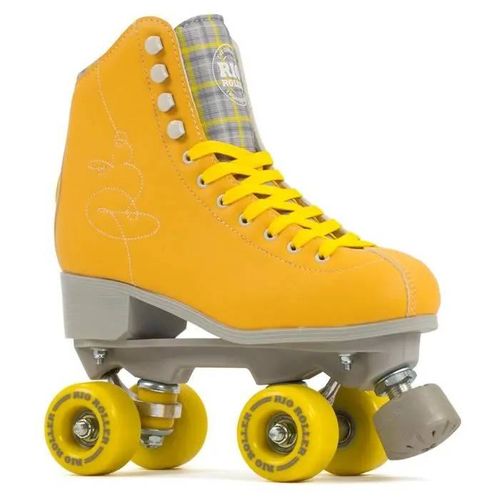 Roller Quad Signature Jaune - Rio Roller - Taille 37 - Confortable Et Facile À Prendre En Main