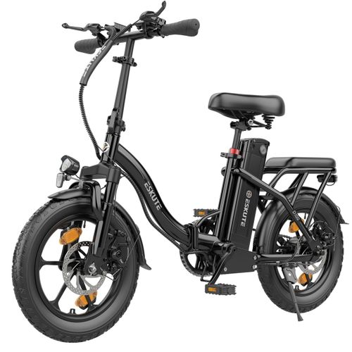 Mini Vélo Électrique Eskute D100, Pliable, 16", 36 V, 13 Ah, Noir