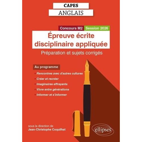 Epreuve Écrite Disciplinaire Appliquée - Préparation Et Sujets Corrigés Concours M2