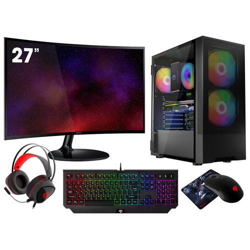 VIST PC Gaming Ryzen 7 5700G - RAM 16Go - RX VEGA8 - SSD 1To M.2 - WIFI - LCD 27 - Windows 11 Pro