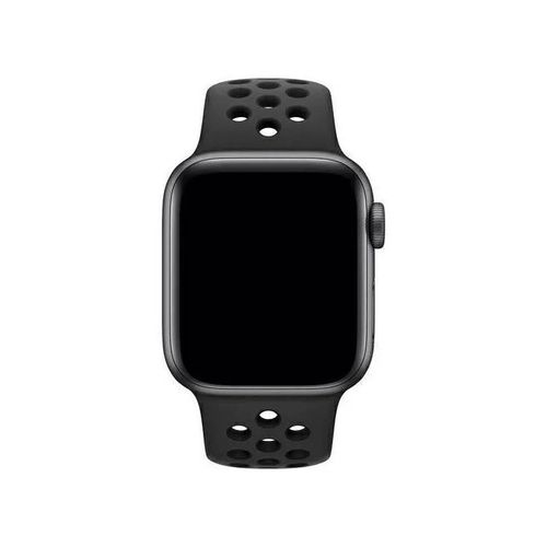 Bracelet Sport Loop Pour Apple Watch 38 40 41 Mm Nike Anthracite-Noir