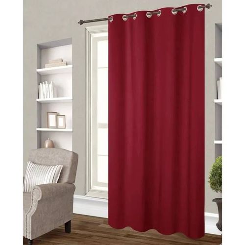Rideau Occultant - 140x260 Cm - Rouge - Uni - Intérieur