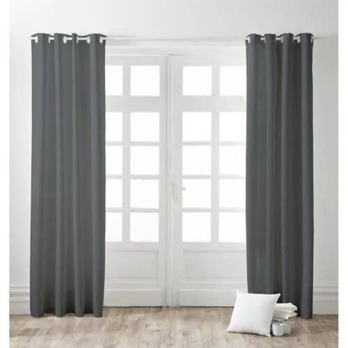 Rideaux Occultants - Décors De Maison - 140 X 260 Cm - Polyester - Anthracite - ?illets