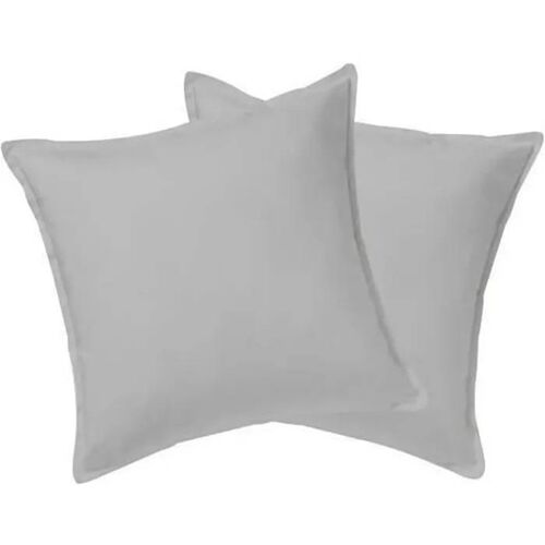 Housse De Couette - Homerokk - 220x240 Cm - 100% Coton - Gris Claire - 2 Taies + Drap Housse