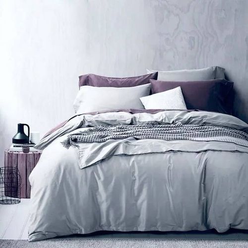 Housse De Couette - Parure De Lit - 220x240 Cm - 100% Coton - Lavable 40°C - Tissage Serré