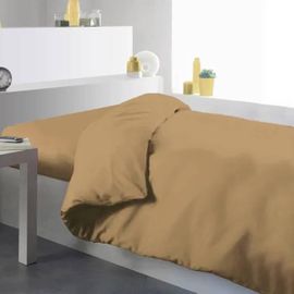 Housse De Couette - Mastic - 140x200cm - 100% Coton - Uni