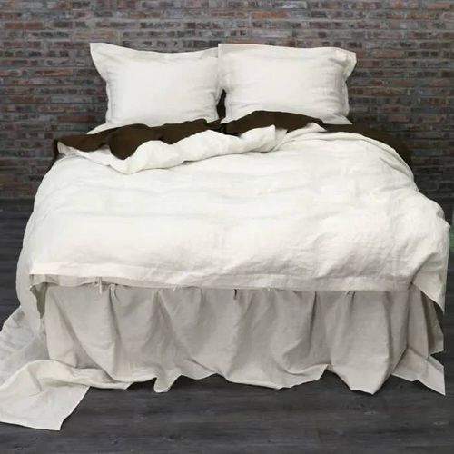 Housse De Couette - Cdublanc - Ecru - 220x240cm - 100% Coton - 2 Taies 65x65cm
