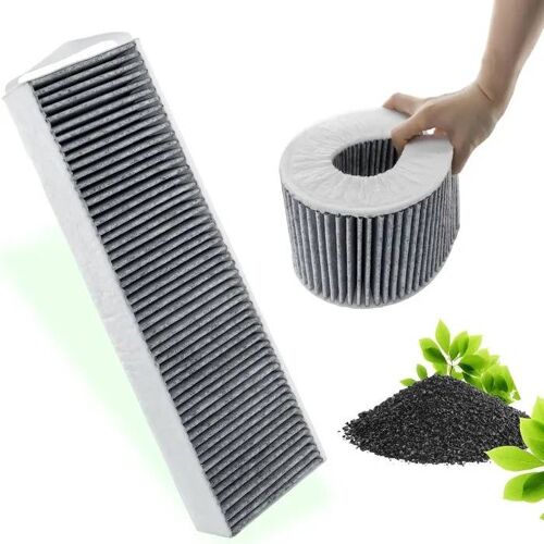 Filtre de hotte de cuisine - NIKCORP - 150 cm - Charbon actif - Gris - Haute performance