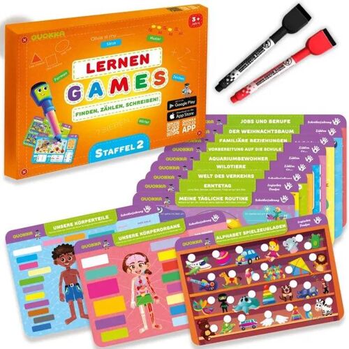 Kit Éducatif - Quokka - Apprendre À Écrire Et À Compter - Exercices Interactifs - 3-6 Ans - Multicolore